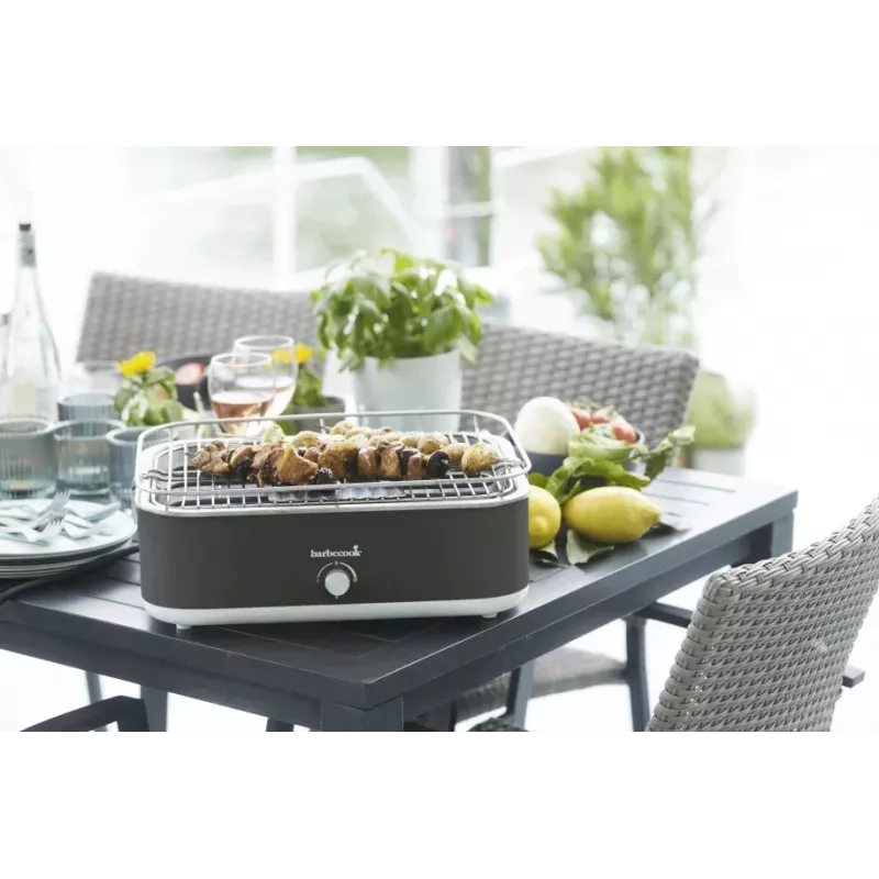 Barbecook E-Carlo -sähköpöytägrilli 2500 W Midnight Grey