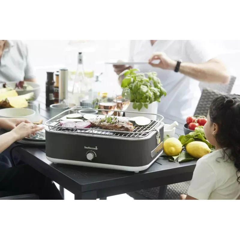 Barbecook E-Carlo -sähköpöytägrilli 2500 W Midnight Grey