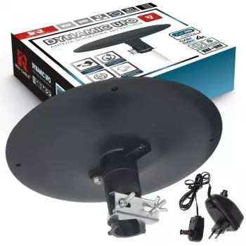 OPTICUM RED Opticum DVB-T Dynamic UFO-360 musta aktiivinen ulkoinen ympärisäteilevä antenni