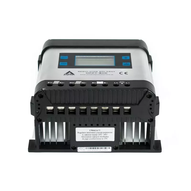 Solar MPPT -lataussäädin AZO Digital 12/24V 30A LCD-näyttö