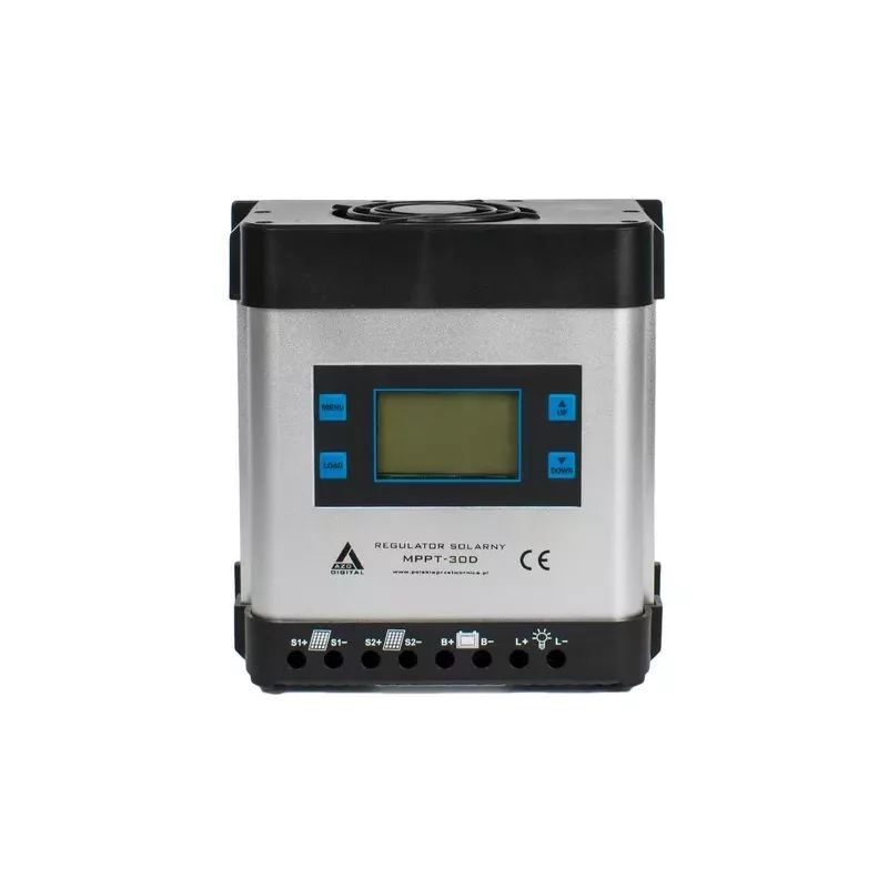 Solar MPPT -lataussäädin AZO Digital 12/24V 30A LCD-näyttö