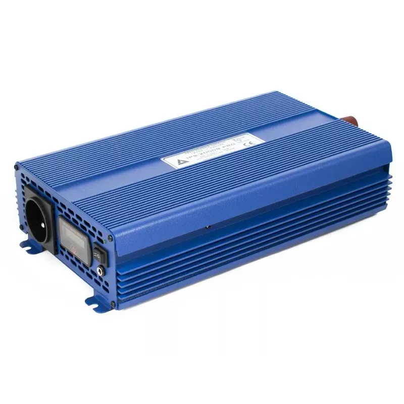 AZO Digital 24 VDC / 230 VAC ECO MODE SINUS IPS-2000S PRO 2000W puhdas siniaalto -jännitemuunnin