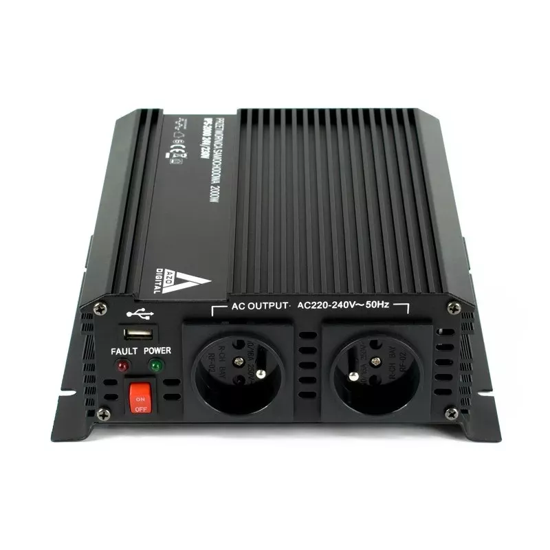 AZO Digital 24 VDC / 230 VAC -autovirtamuunnin IPS-2000 2000W