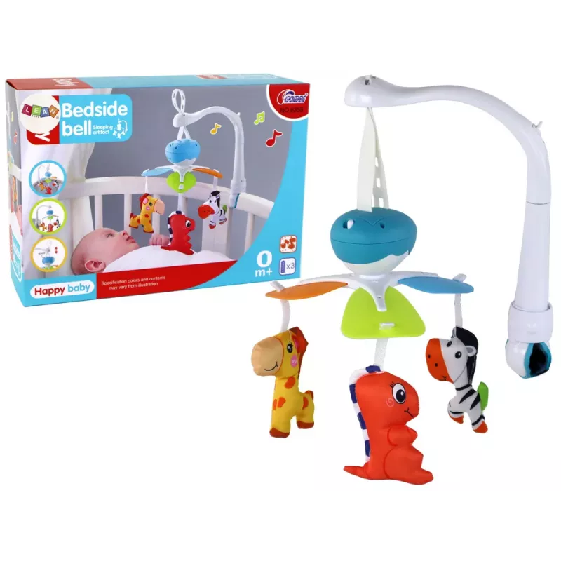 LEAN TOYS vauvansängyn mobile äänellä, sininen