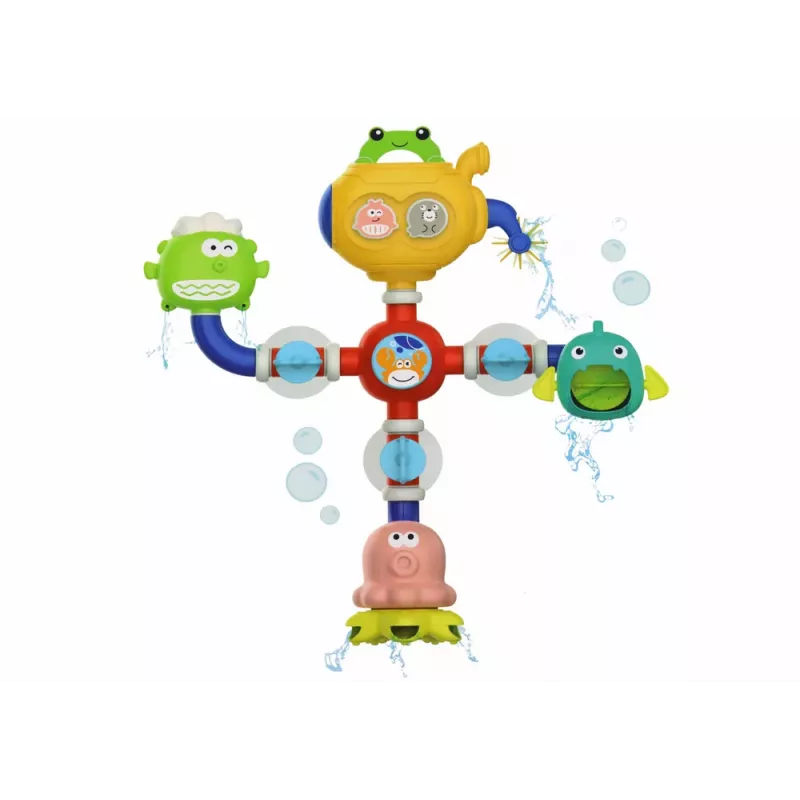 LEAN TOYS kylpyvesilelu robotti imukupeilla