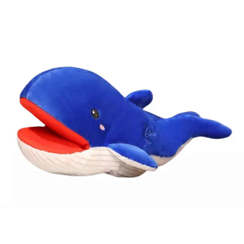 LEAN TOYS pehmeä maskotti sinivalas käsinukke 30 cm
