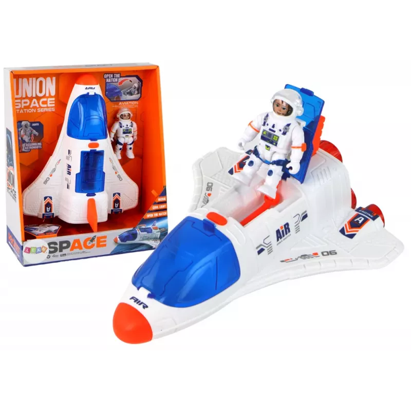 LEAN TOYS Space Mission avaruussarja raketti kosmonautti kosmos 2 osaa
