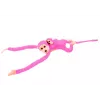 LEAN TOYS Maskotti pehmeä apina vauvan kanssa, pinkki 90 cm