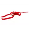 LEAN TOYS Maskotti pehmeä apina vauvan kanssa, punainen 90 cm