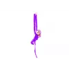 LEAN TOYS Maskotti pehmeä apina vauvan kanssa, violetti 90 cm