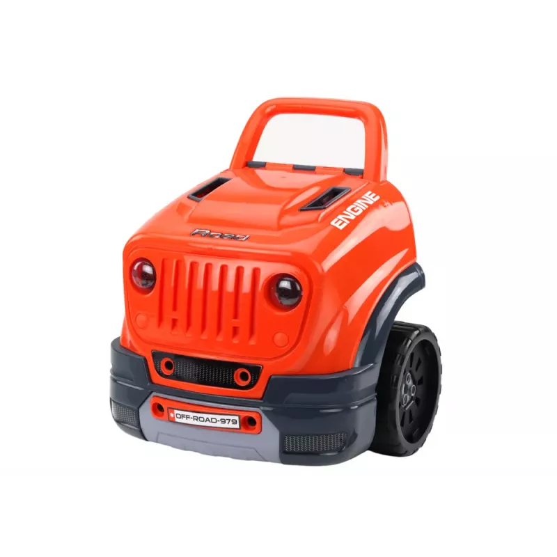 LEAN TOYS Workshop Car Engine purku- ja kokoamissarja DIY oranssi