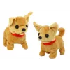 LEAN TOYS pehmeä koira interaktiivinen beige