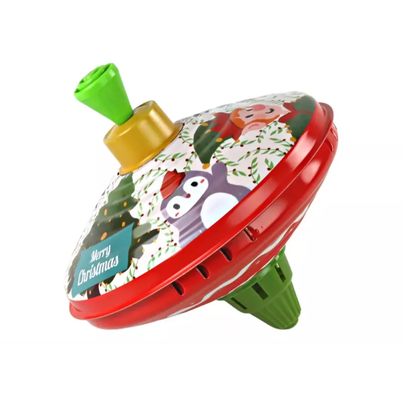 LEAN TOYS perinteinen metallihyrrä joulupukki-aiheella