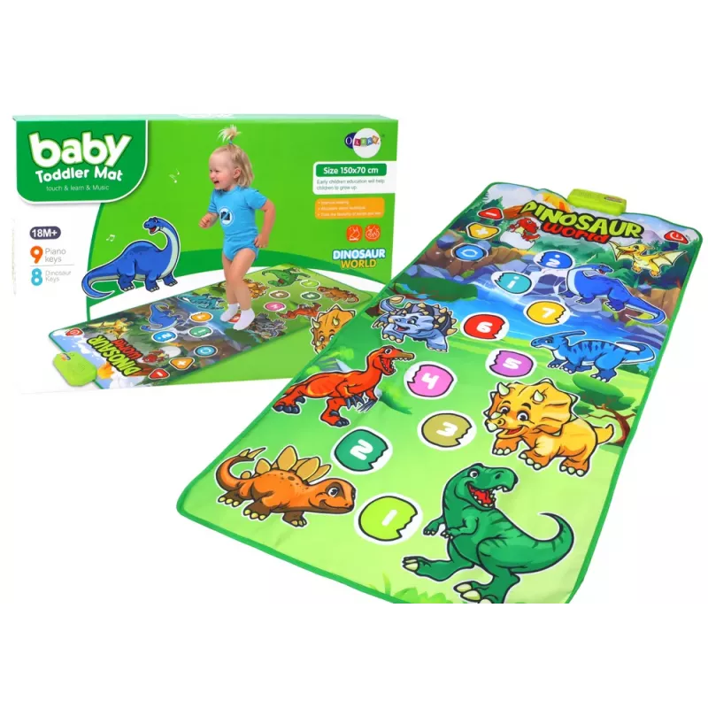LEAN TOYS pedagoginen interaktiivinen tanssimatto dinosaurusten äänet