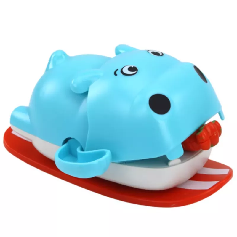 LEAN TOYS Vetouisteltava kylpylelu uiva virtahepo laudalla