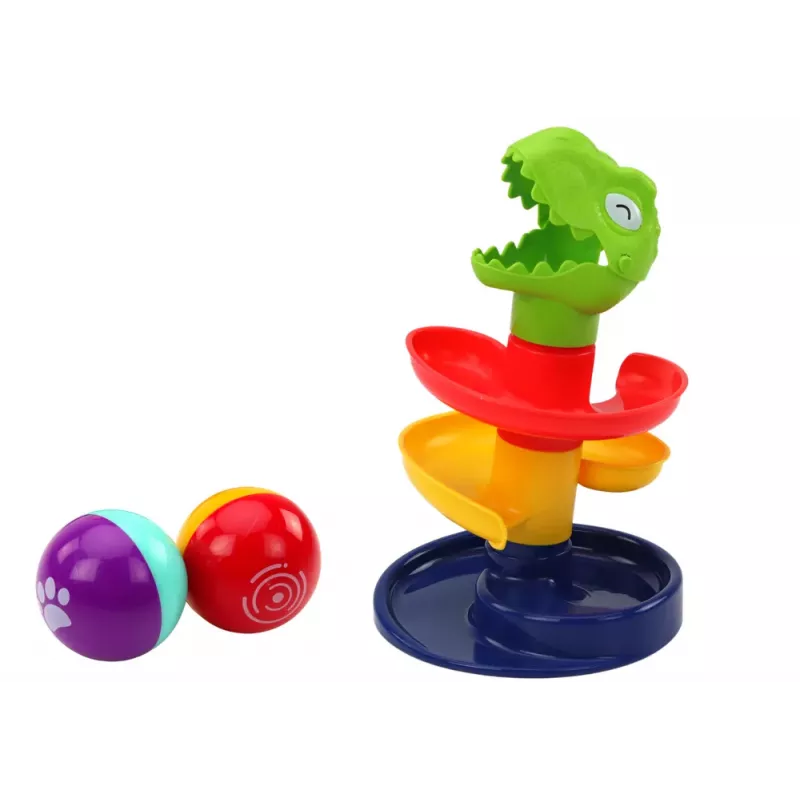 LEAN TOYS Koulutusliuku Pallolajittelija Vihreä Dinosaurus