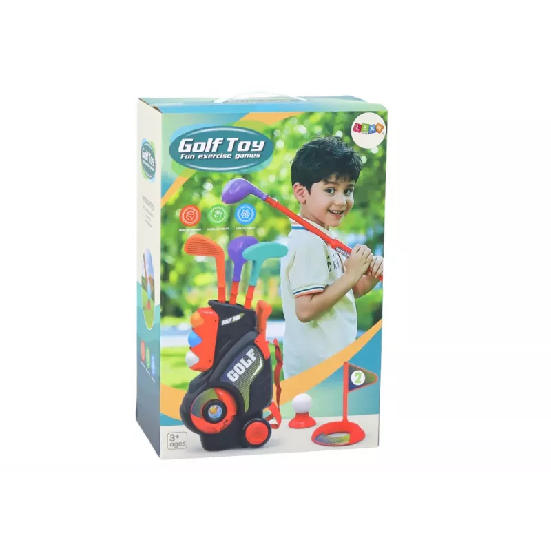 LEAN TOYS minigolf-setti lapsille rullavaunulla