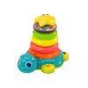 LEAN TOYS pyramidi ratsastus-kilpikonna 2in1 palapeli pyörät valot äänet