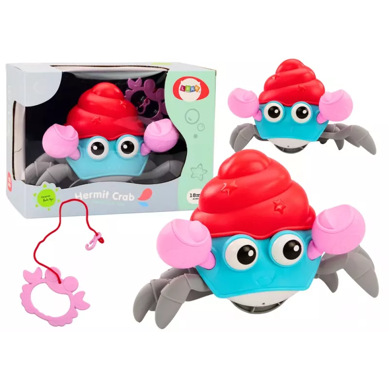 LEAN TOYS ryömivä rapu vetomekanismi värikäs kävelevä rapu interaktiivinen