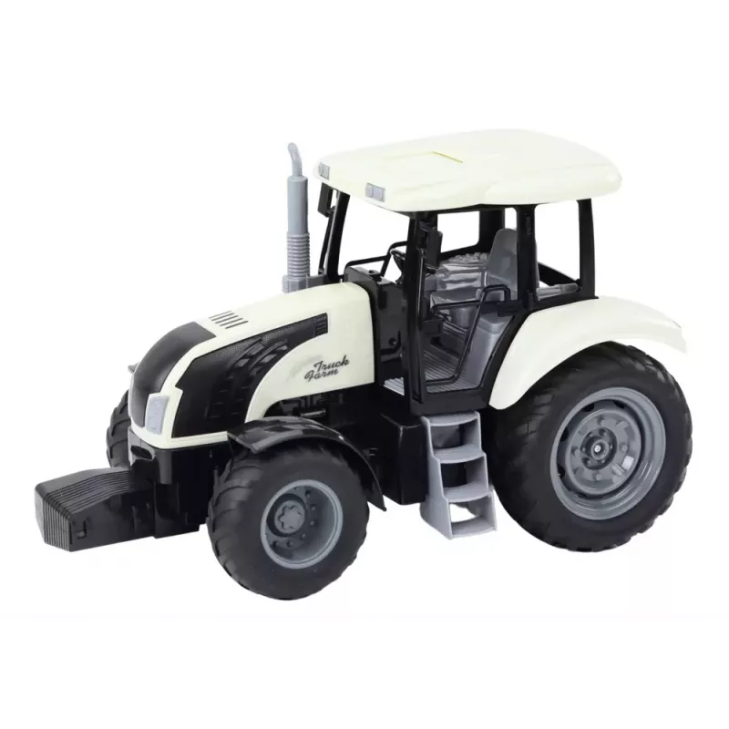 LEAN TOYS kauko-ohjattava RC-traktori 2.4G äänet valkoinen