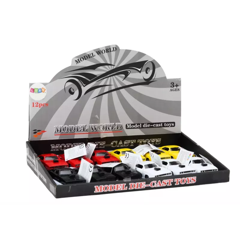 LEAN TOYS auto 1:32 valot äänet valkoinen punainen musta keltainen