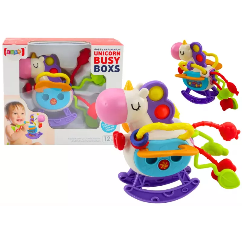 LEAN TOYS sensorinen lelu hevonen kumi helinäelementit