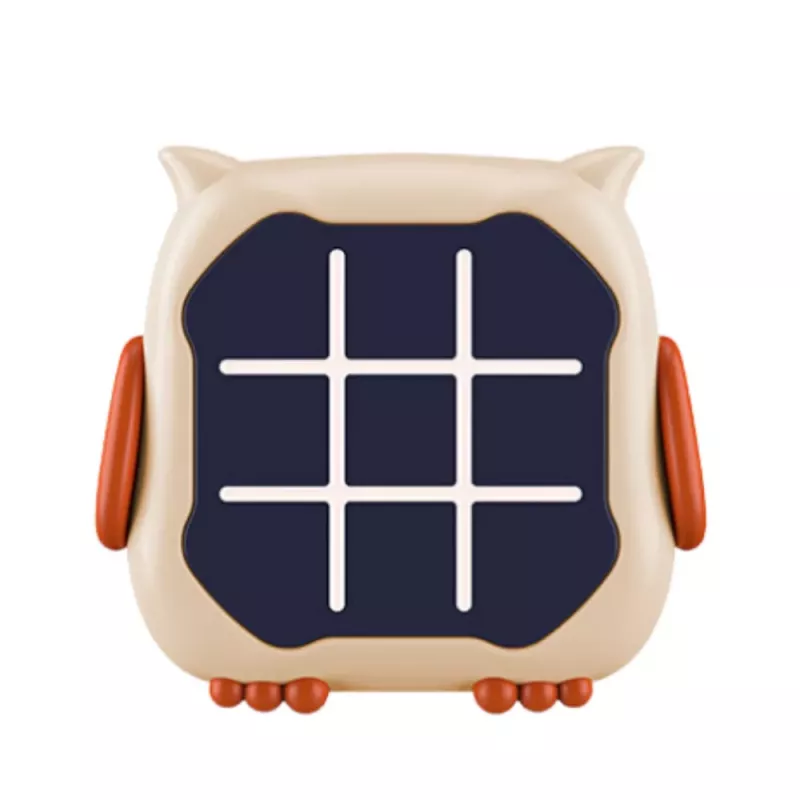 LEAN TOYS Elektroninen peli 3in1 Tic Tac Toe Memory pöllö beige