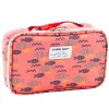 LEAN School Pencil Case Organizer Roomy Additional Pocket Fish Pink 21.5cm