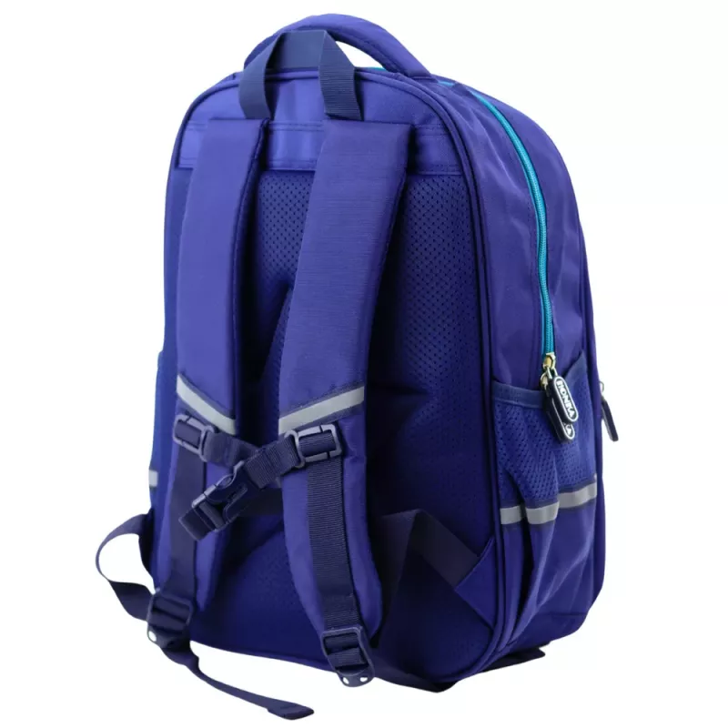 LEAN lasten koulureppu dinosaurus sininen 41x30x16 cm