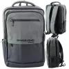 LEAN City business-reppu USB kannettavatasku musta harmaa 16L 41cm