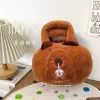 LEAN TOYS kapybara pehmolaukku kupilla, ruskea, 20 cm