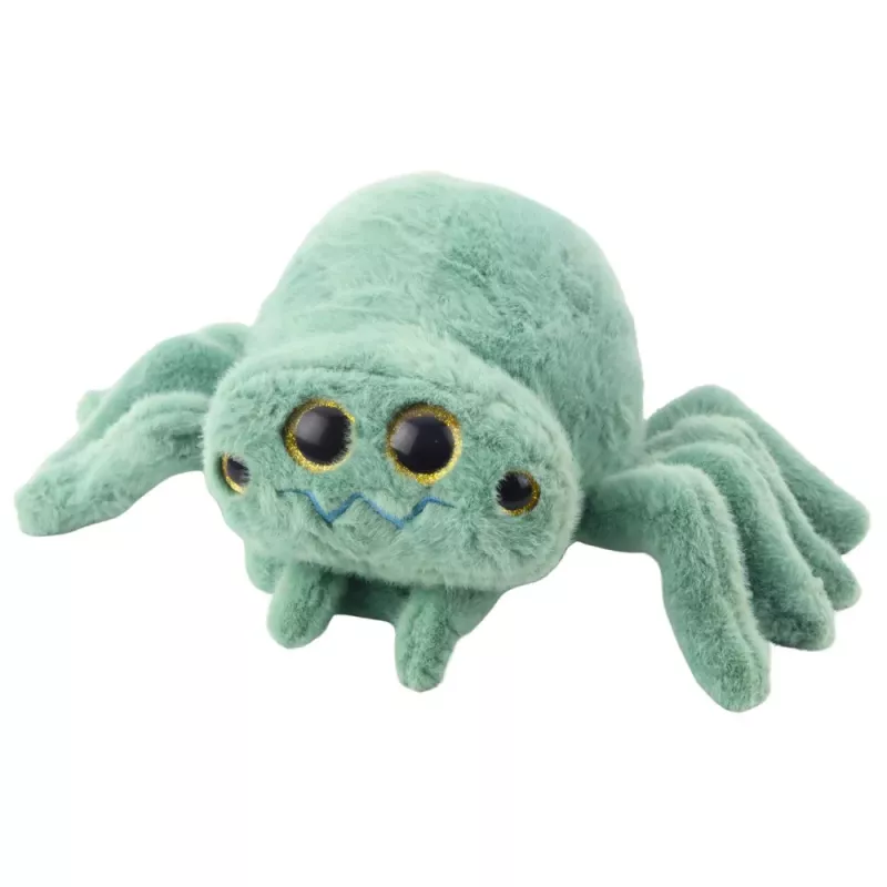 LEAN TOYS pehmolelu hämähäkki hyönteinen pehmoeläin vihreä 32 cm