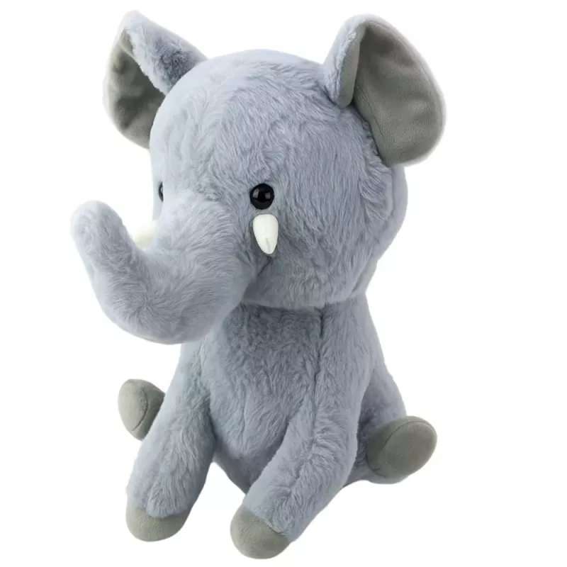 LEAN TOYS pehmomaskotti pehmoeläin iso norsu harmaa 36 cm
