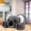 LEAN TOYS pehmo-koala karhu makuulla harmaa 30 cm