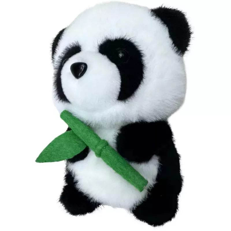 LEAN TOYS pehmomaskotti pehmoeläin panda bambulla 18 cm