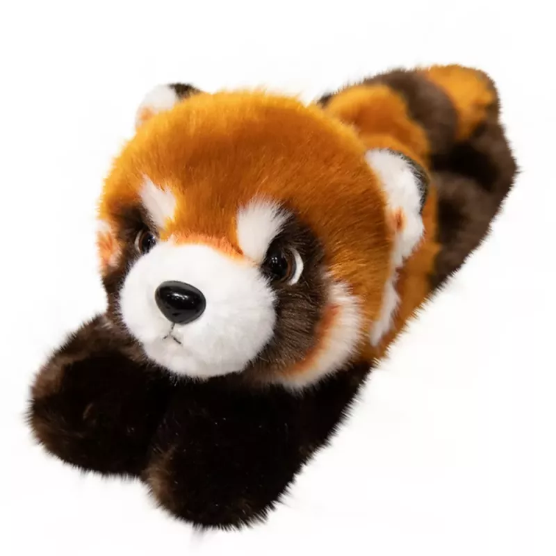 LEAN TOYS pehmo-punapanda-maskotti avaimenperä karabiinilla ja renkaalla 13 cm