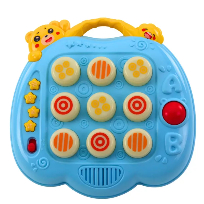 LEAN TOYS Whac-A-Mole taitopeli vasaralla taaperoille sininen