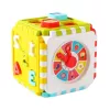 LEAN TOYS Oppimiskuutio lajittelija numerot kuviot kello värillinen