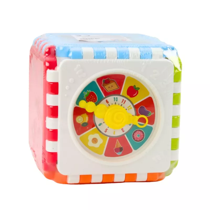 LEAN TOYS Oppimiskuutio lajittelija numerot kuviot kello värillinen