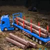 Huina 1:50 puutavarakoura-auto painosvalu malli punainen