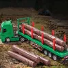 Huina 1:50 puutavara-auto metalli painosvalu malli vihreä