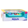 LEAN TOYS interaktiivinen piano lapsille hammasrattaat sininen
