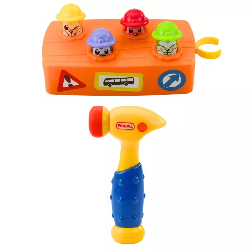 LEAN TOYS interaktiivinen lelu värillinen vasara hamsteri tienrakennus