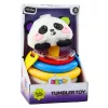 LEAN TOYS sensorinen lelu keinuva panda pyramidi heiluva purentarengas helistin