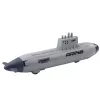 LEAN TOYS Laiva sukellusvene torpedo ammunta veto harmaa 28 cm