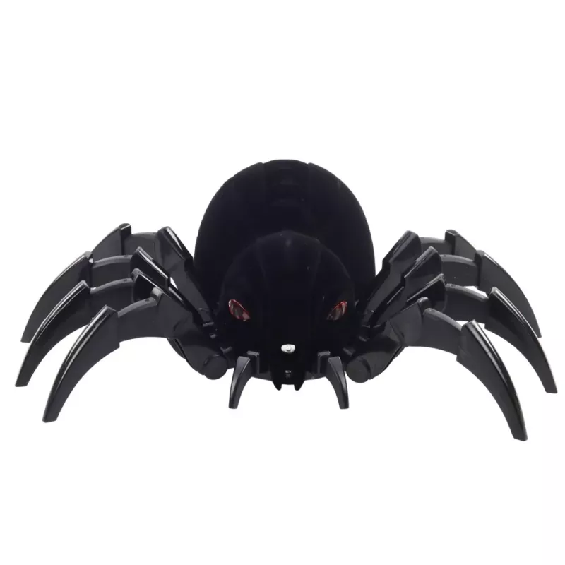 LEAN TOYS RC Black Widow kaukosäädettävä hämähäkki savuefekti