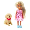 LEAN TOYS Ankiki mininukke kolmipyöräisellä potkulaudalla ja koira-setti