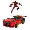 LEAN TOYS robot auto 2in1 rakennuspalikat GT3 punainen 335 kpl