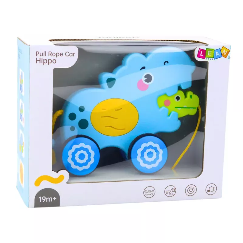 LEAN TOYS virtahepo vetolelu taaperoille äänillä, sininen