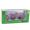LEAN TOYS metallitraktori perävaunulla punainen 1:18